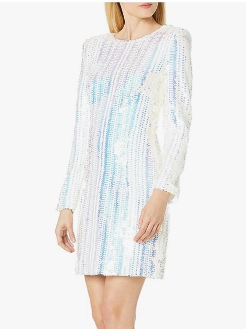 Elliatt Women's Apparel Women's Blondie Long Sleeve Sequin Mini Dress size M.NWT